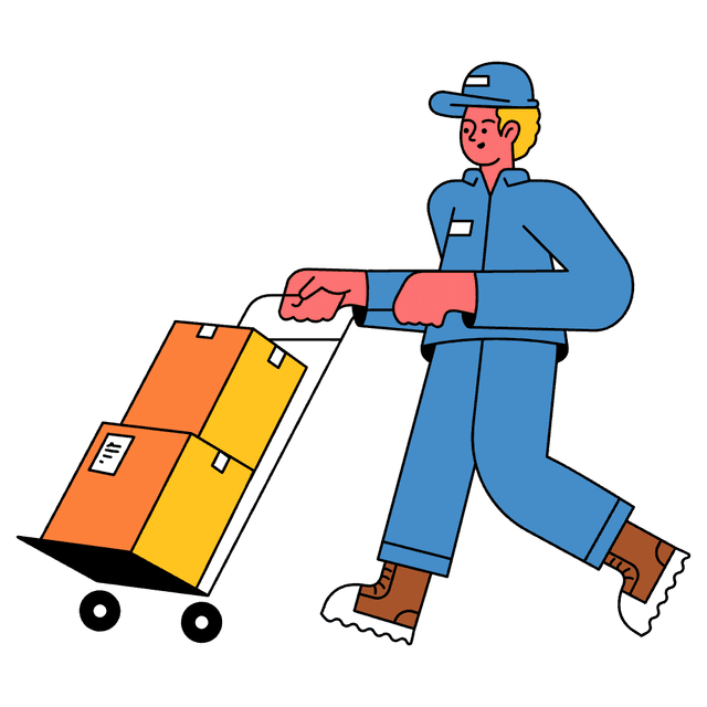 Guy delivering